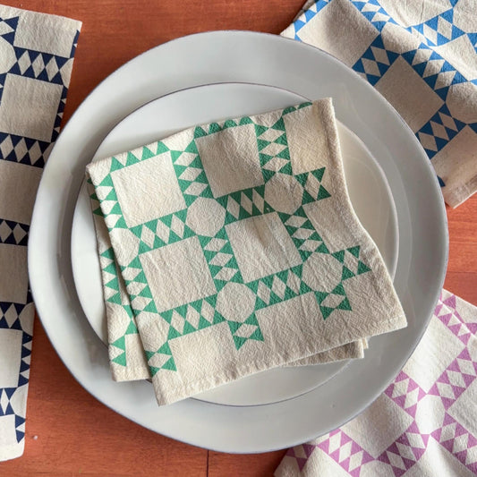 Quilt Block Cloth Napkins – Set of 4