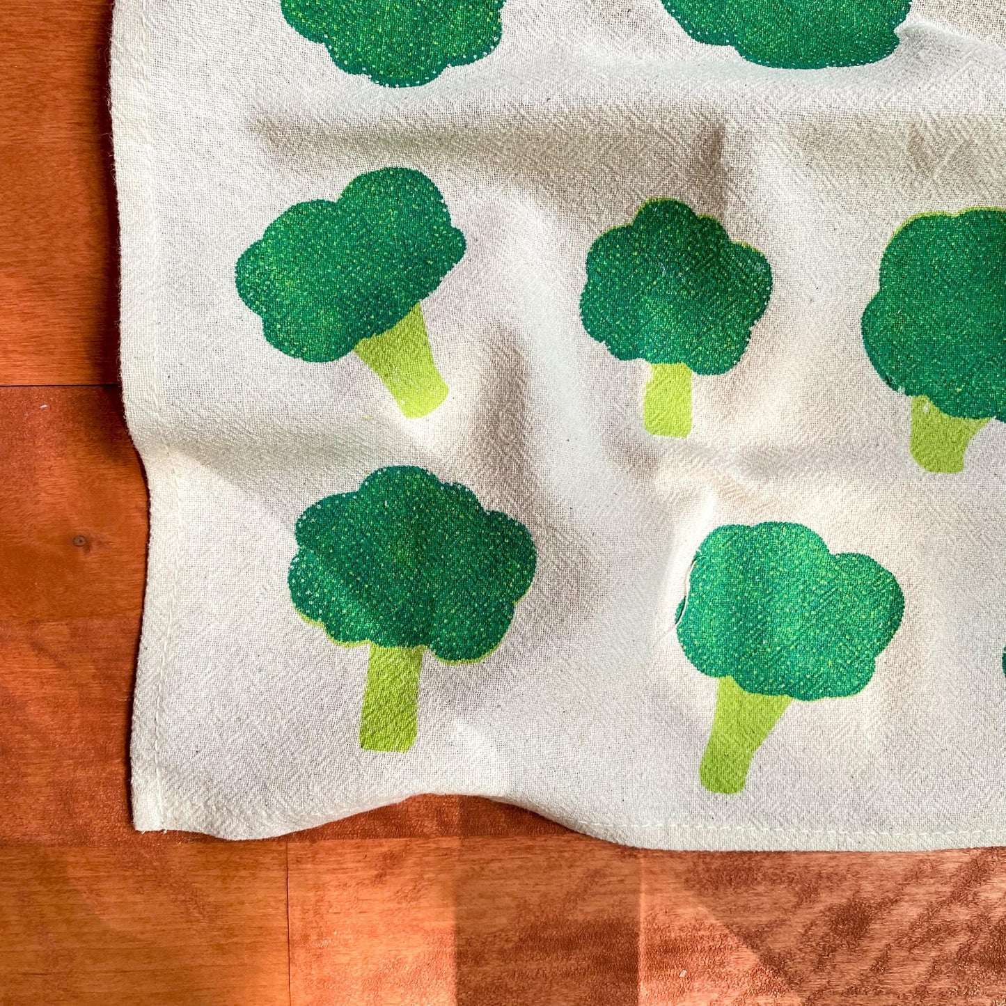 Broccoli Print Cloth Napkins – Set of 4
