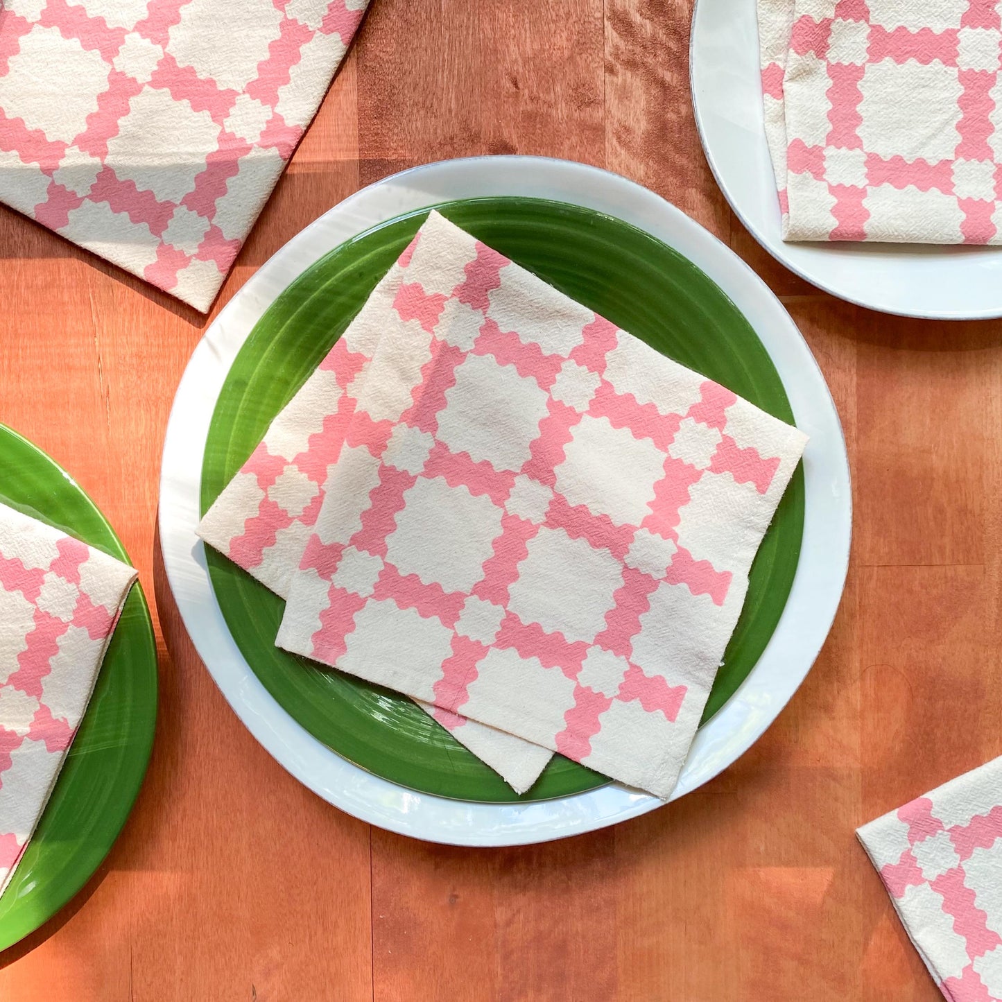 Party Plaid Cloth Napkins – Set of 4