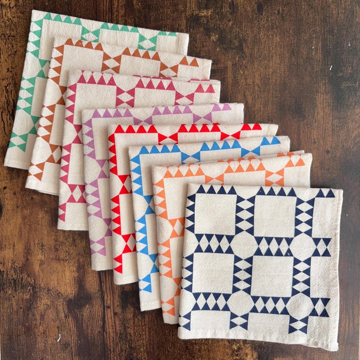Quilt Block Cloth Napkins – Set of 4