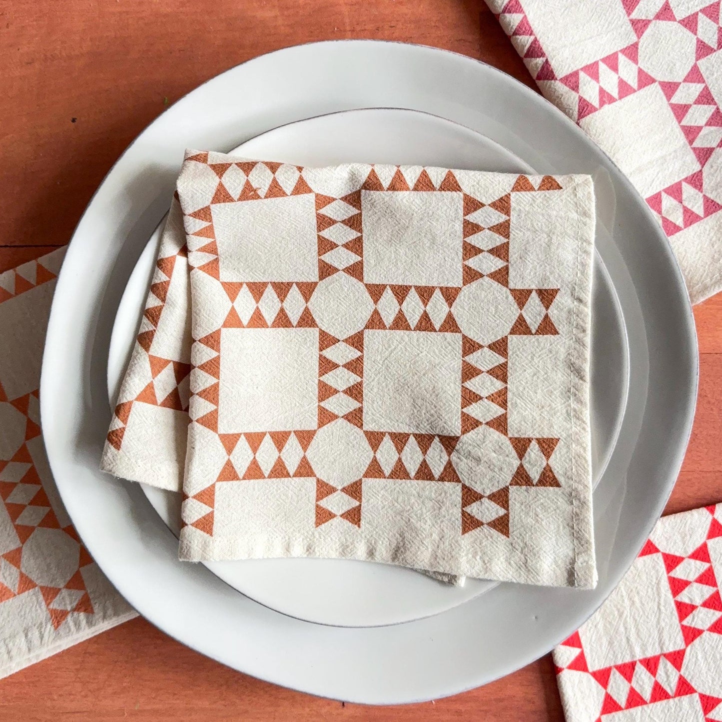 Quilt Block Cloth Napkins – Set of 4