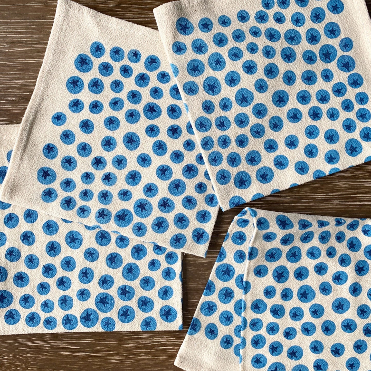 Blueberry Print Cloth Napkins – Set of 4