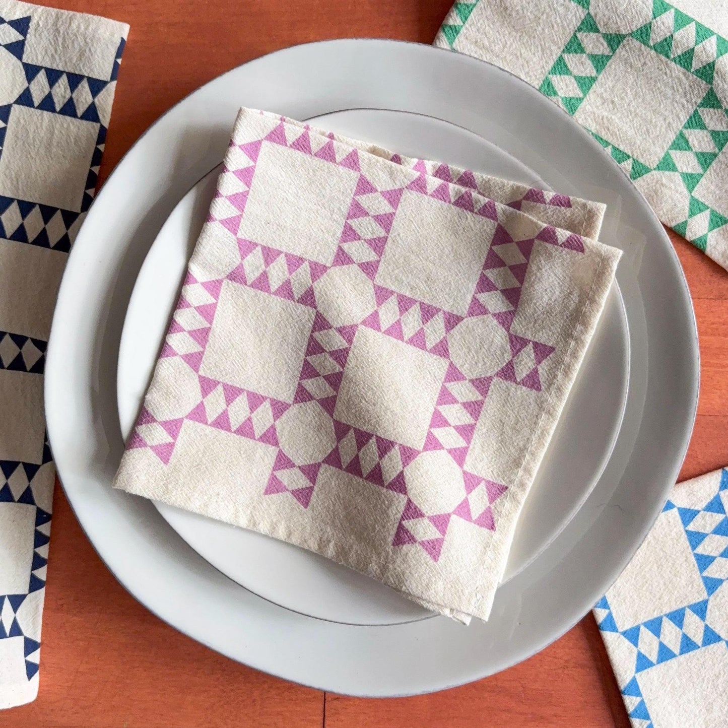 Quilt Block Cloth Napkins – Set of 4
