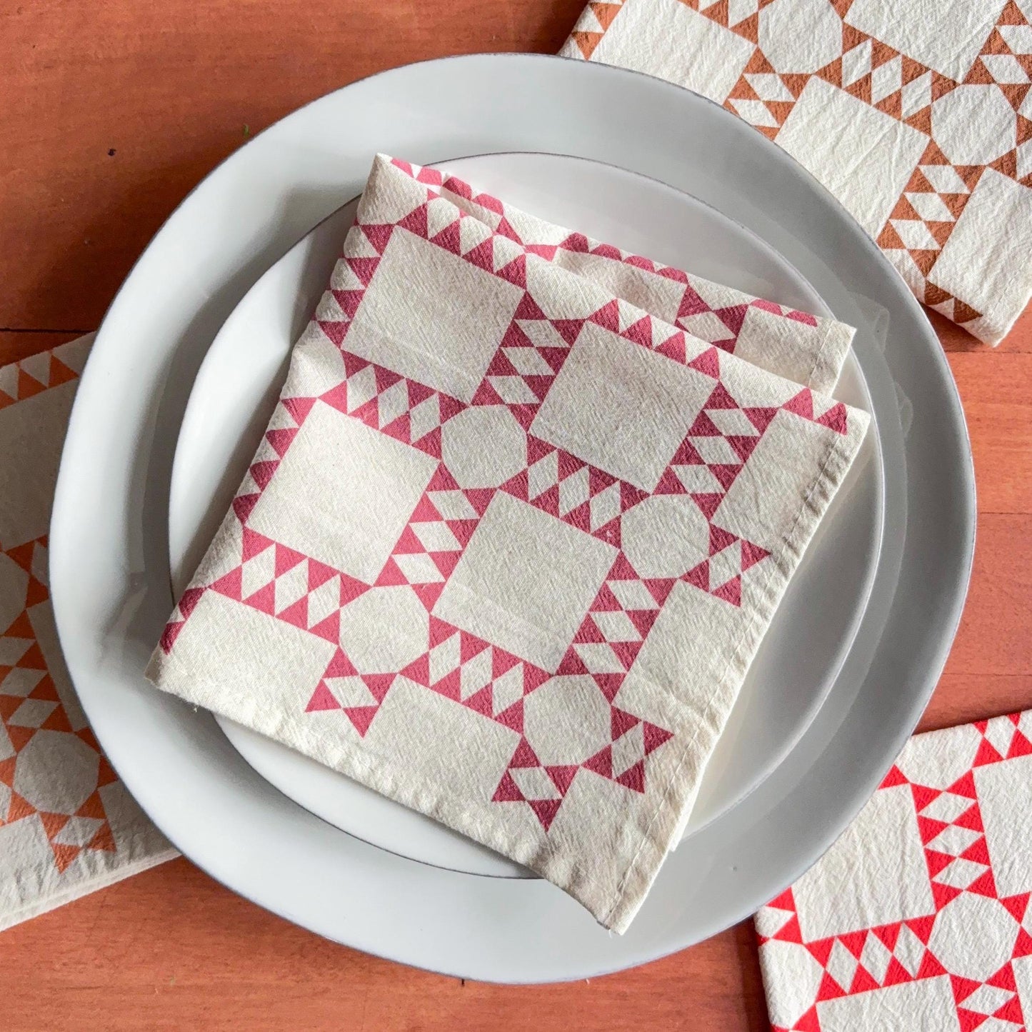 Quilt Block Cloth Napkins – Set of 4