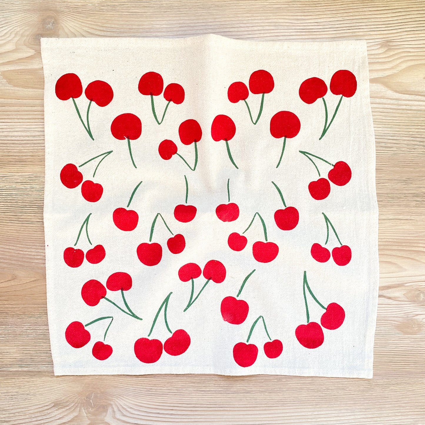 Cherry Print Cloth Napkins – Set of 4